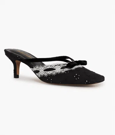For Love & Lemons Women's Liona Heeled Mule In Black In Black