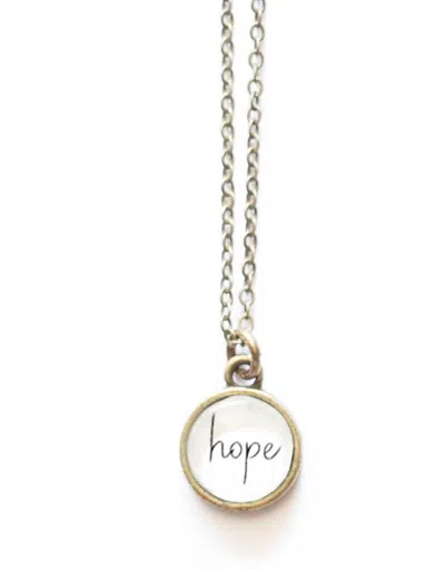 The Vintage Sparrow Women's Hope Necklace In Gold In Gold