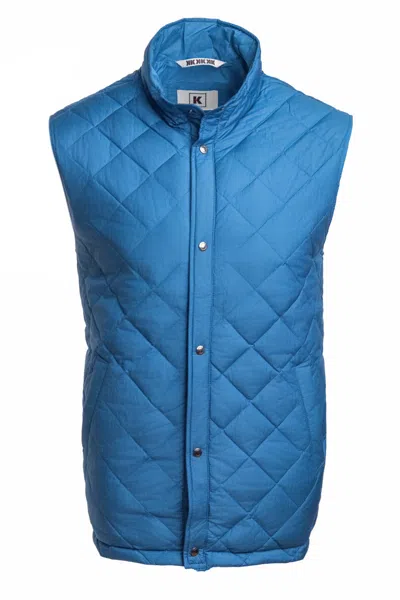 Kiton Kired Peter Cotton-nylon Vest In Blue
