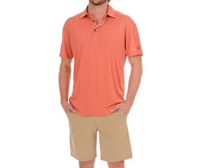 Fish Hippie Co Migration Polo In Canyon Clay In Orange