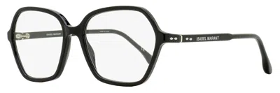 Isabel Marant Women's Geometric Blue Block Eyeglasses Im0092/bb 807 Black 53mm In Black