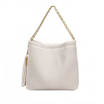 Pixie Mood Women's Isabella Chain Shoulder Bag In Coconut Cream In Multi