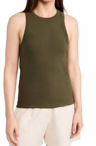 Sold Out Nyc Not So Basic Tank Top In Olive In Green