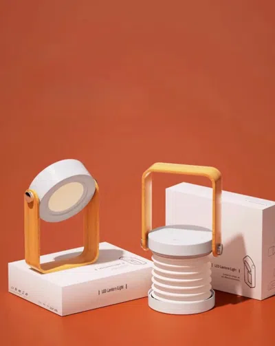 Proxxi Nordic Foldable Portable Lantern Bedside Table Lamp, Dimmable Nursery Emergency Light
