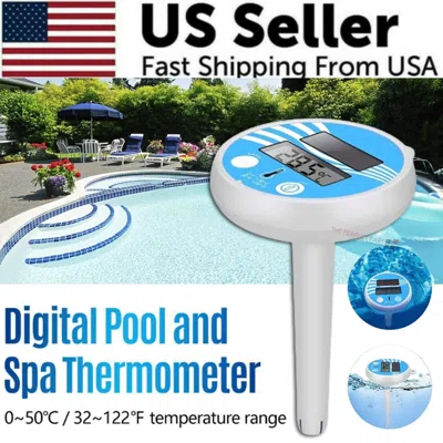 Proxxi Digital Solar Powered Outdoor Floating Waterproof Rainproof Pool Spa Thermometer