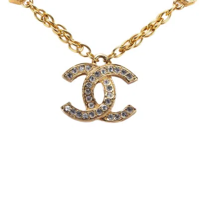 Pre-owned Chanel Plating Pendant Necklace () In Gold