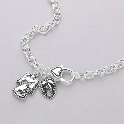 Fashnzfab Antique Metal Angel Wing Pendant Necklace In Red