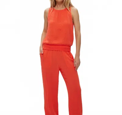Michael Stars Janelle Tie Neck Tank In Persimmon In Multi
