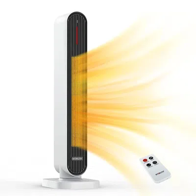 Stealth 32'' Space Heater, 4 Modes, 6h Timer, Safety Fast - Quiet Heat,tip-over Protection, 1500w Ptc Cerami In White