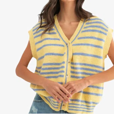 Wishlist Sunny Sweater Vest In Yellow In Yellow
