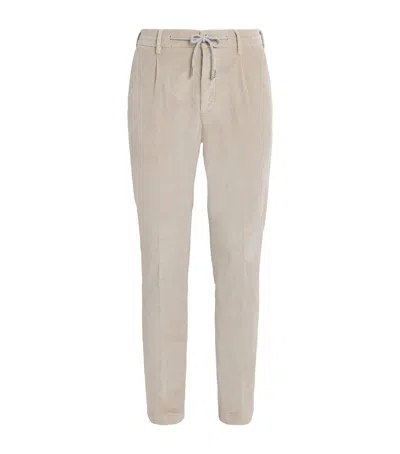 Eleventy Tapered Trousers In Neutral