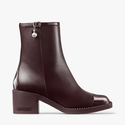Jimmy Choo 60mm Adry Leather Ankle Boots In Brown