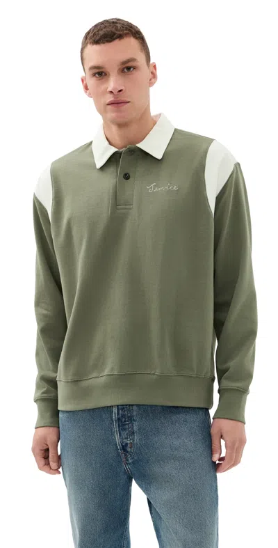Service Works Bistrot Polo Olive In Green