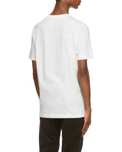 The Row Boxy Cut Cotton T-shirt With Short Sleeves In White