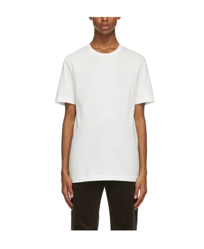 The Row Boxy Cut Cotton T-shirt With Short Sleeves In White