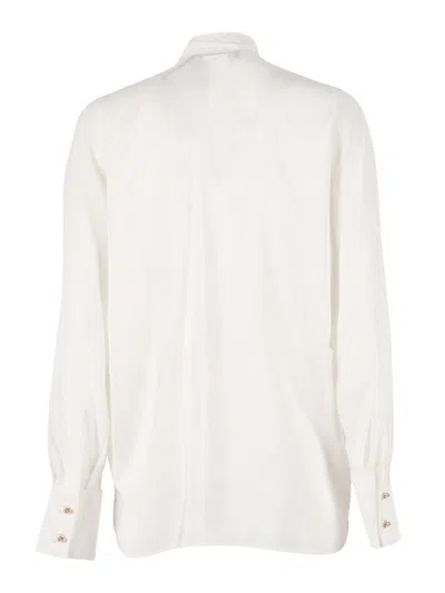 Max Mara Studio Woman Shirt Ivory Size 10 Viscose In White