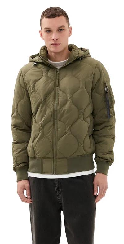 Alpha Industries Lightweight Down Jacket Og-107 Green In Green