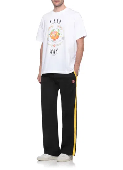 Casablanca Print T-shirt In White