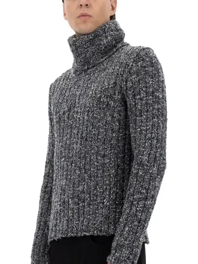 Dolce & Gabbana Turtleneck Pullover In Gray