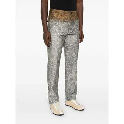 Dries Van Noten Belt Loop Track Pants In Gray