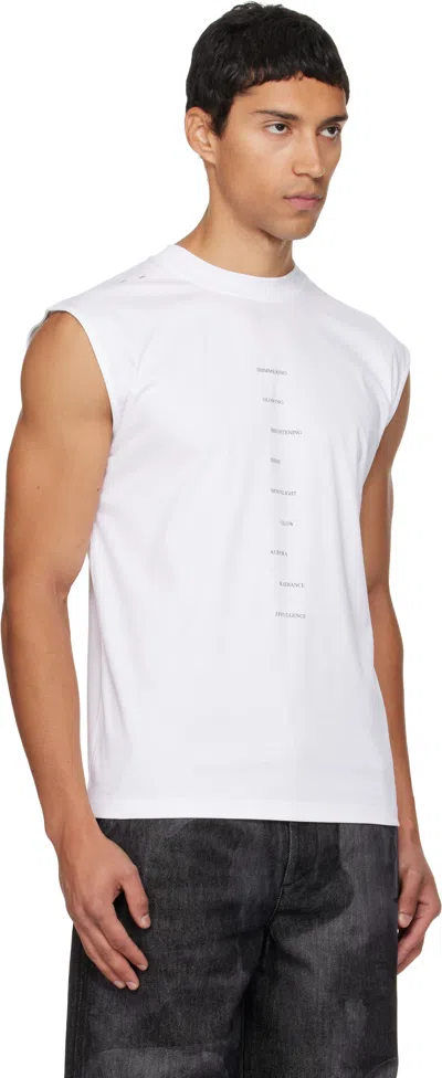 Heliot Emil White Effulgence Tank Top In White