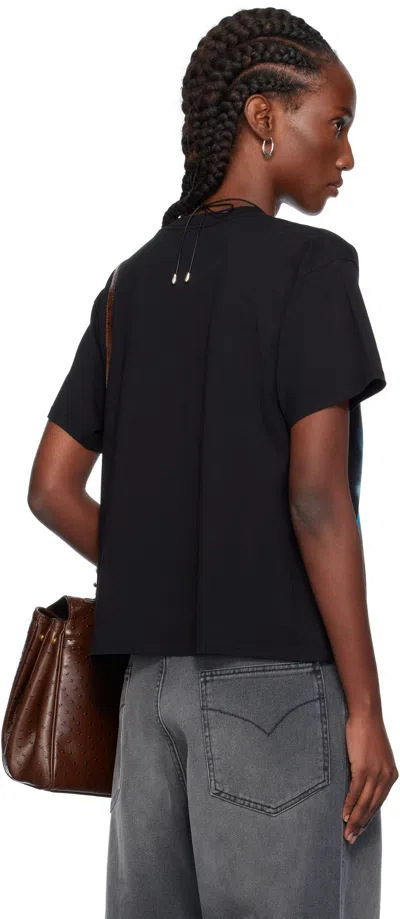 Lu'u Dan Black Slurp Noodles Box T-shirt In Black