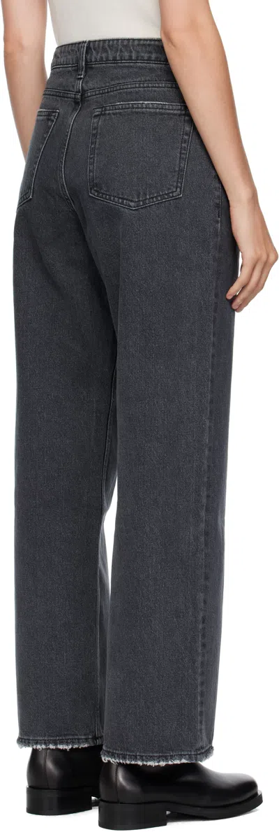 Coor Gray Relaxed Washed Jeans In Gray