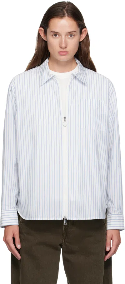 Moncler Striped Long Sleeve Shirt In Multi