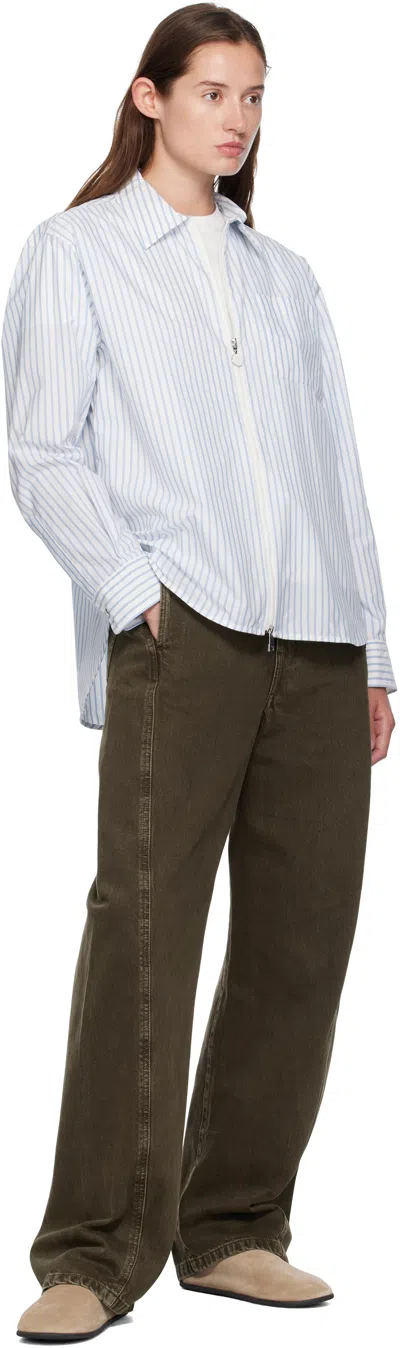 Moncler Striped Long Sleeve Shirt In Multi