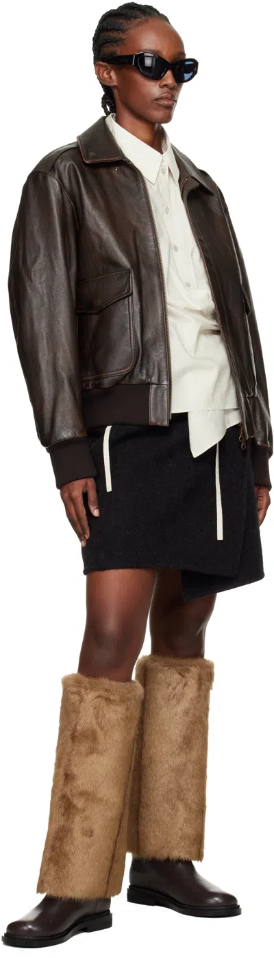 Epingler Brown Combi Socks Tall Boots In Blue