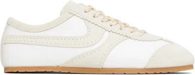 Dries Van Noten Leather Sneaker In White