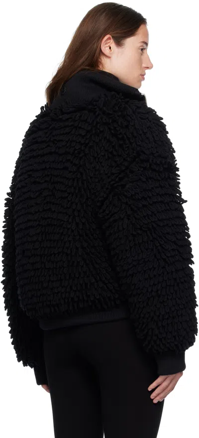 Moncler Genius X Ee72 By Edward Enninful Wool-blend Down Cardigan In Black