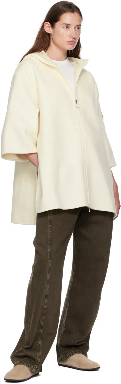 Moncler Virgin Wool Blend Cape In White