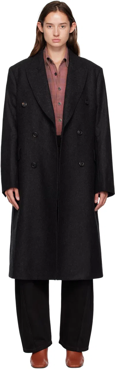 Our Legacy Gray Whale Coat In Gray