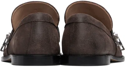 Jw Anderson Biker Loafers In Brown