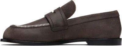 Jw Anderson Biker Loafers In Brown