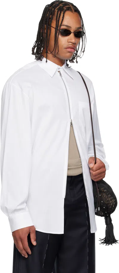 Sonia Carrasco White Zipped Shirt In White