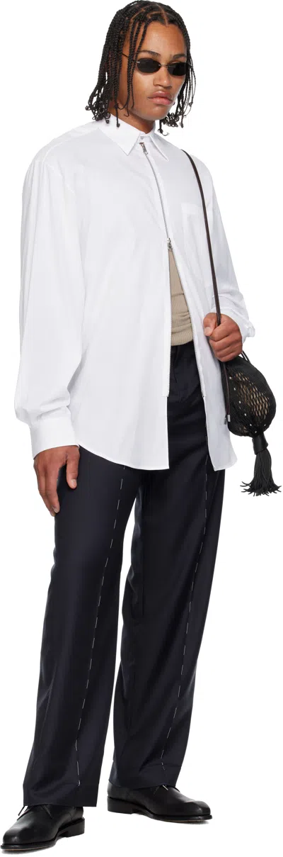 Sonia Carrasco White Zipped Shirt In White