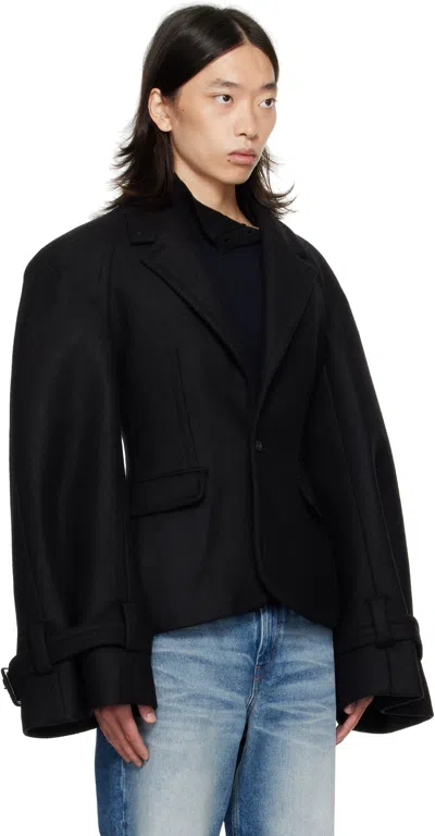 Egonlab Raglan Tailoring Blazer In Black