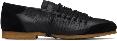Stefan Cooke Black Laced Trainer Sneakers
