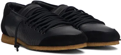 Stefan Cooke Black Laced Trainer Sneakers