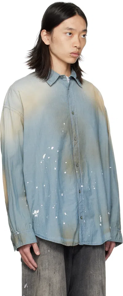Acne Studios Blue Button-up Shirt In Blue