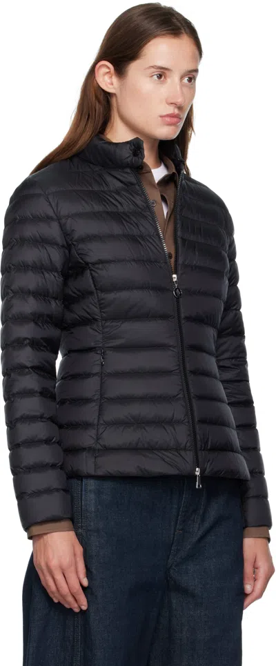 Moncler Polyamide Igelle Jacket High Collar Quilted In Black