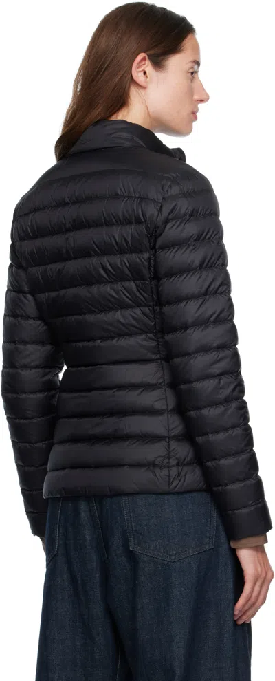 Moncler Polyamide Igelle Jacket High Collar Quilted In Black