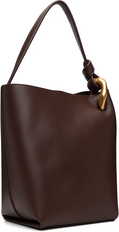 Jw Anderson J. W. Anderson Sleek Bucket Bag With Magnetic Closure In Brown