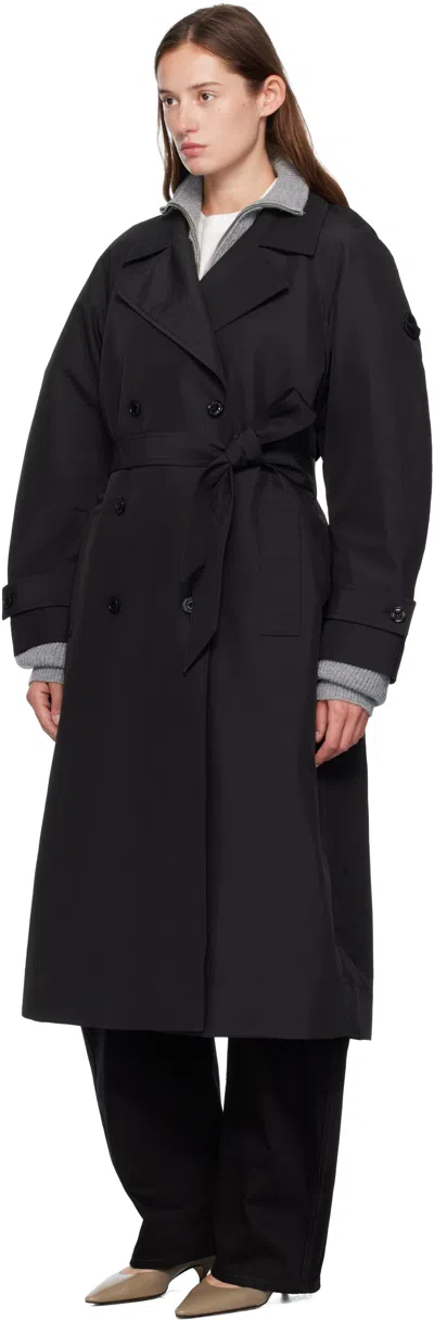 Moncler Genius Zake Moncler X Ee72 Trench Coat By Edward Enninful In Black