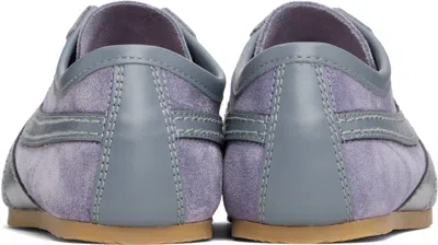 Dries Van Noten Lilac Suede Sneakers In Blue
