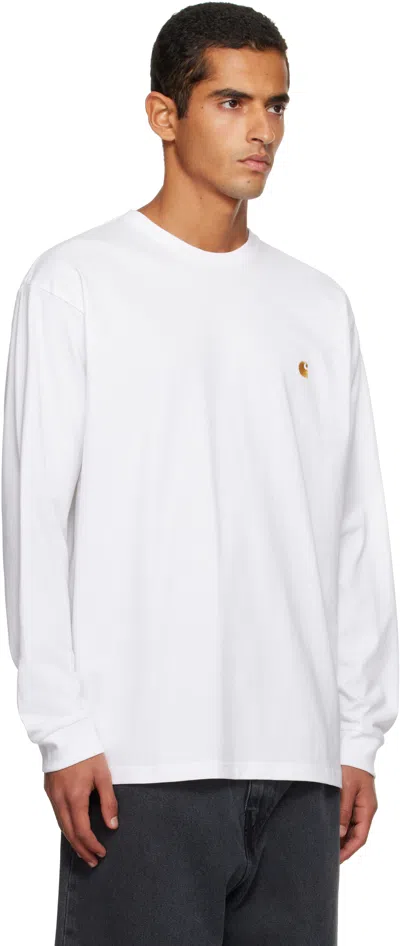Carhartt L/s Chase T-shirt In White