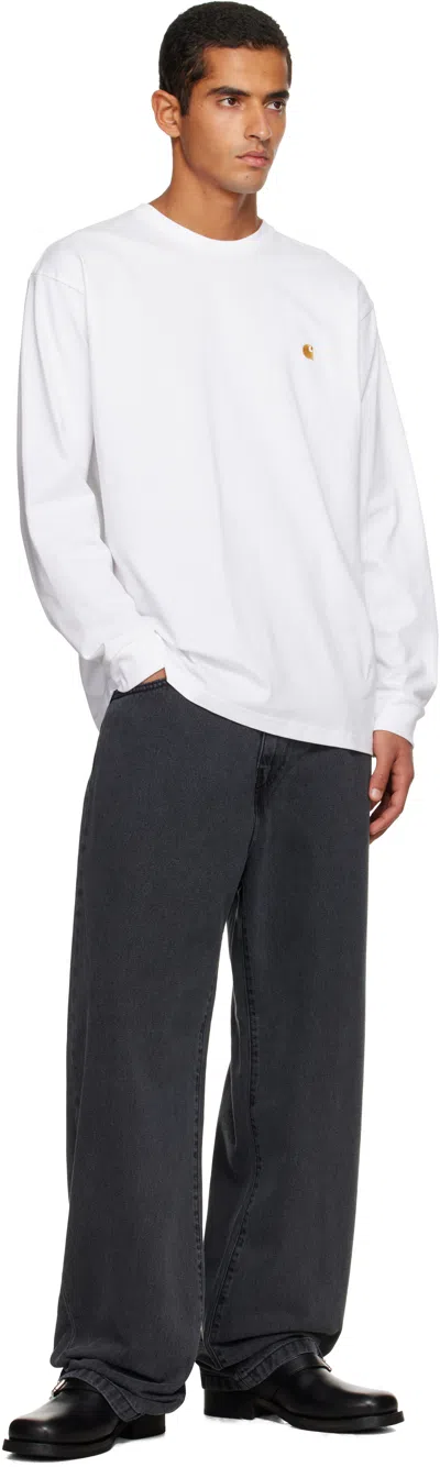 Carhartt L/s Chase T-shirt In White
