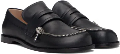 Jw Anderson Alexander Mcqueen Ivory Leather Sneakers With Black Leather Heel In Black